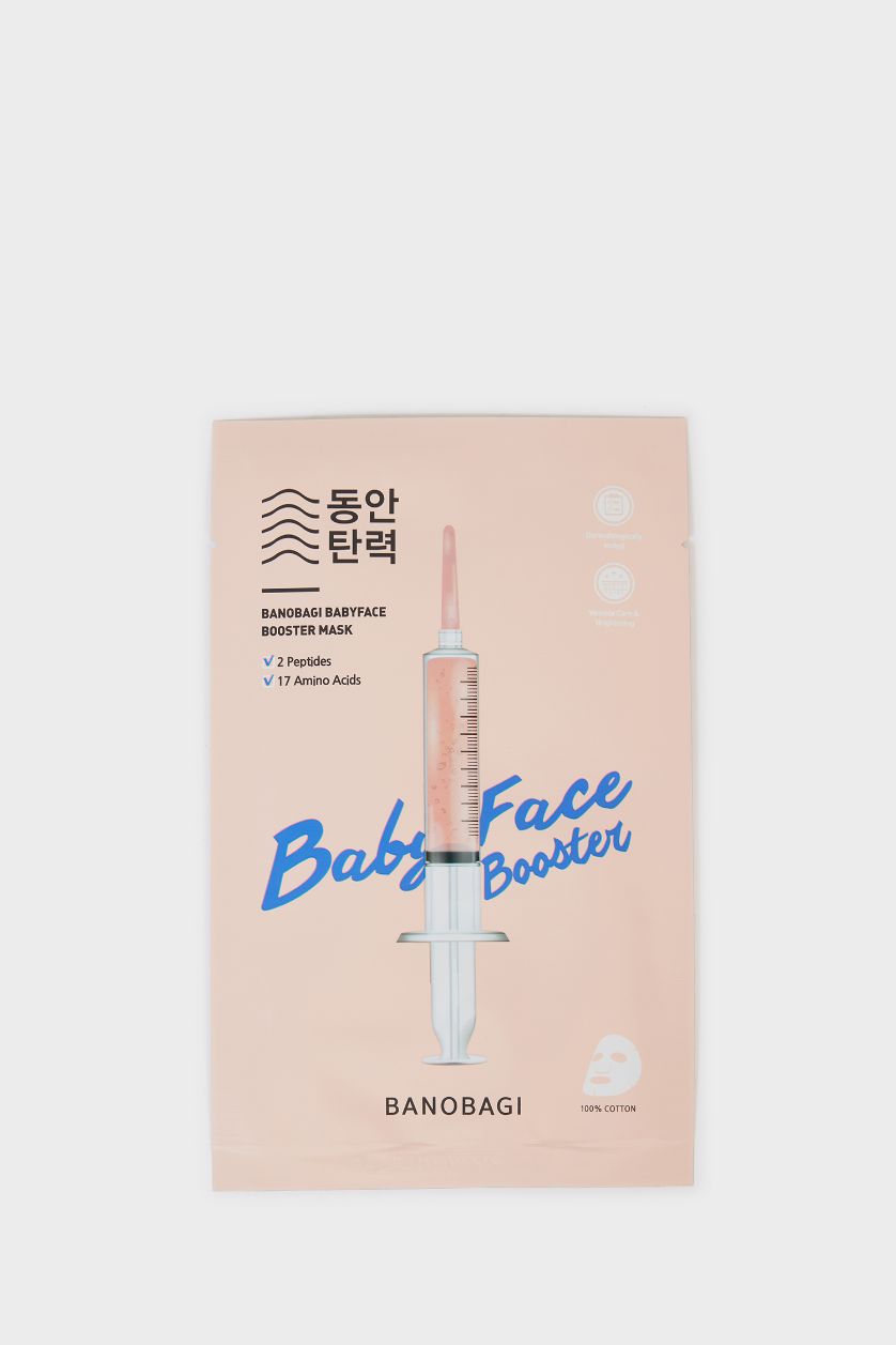 Kadın Pembe Banobagi Booster Line Baby Face Injection Mask 10ml – Cilt Yenileyici & Elastikiyet Artırıcı Yüz Maskesi