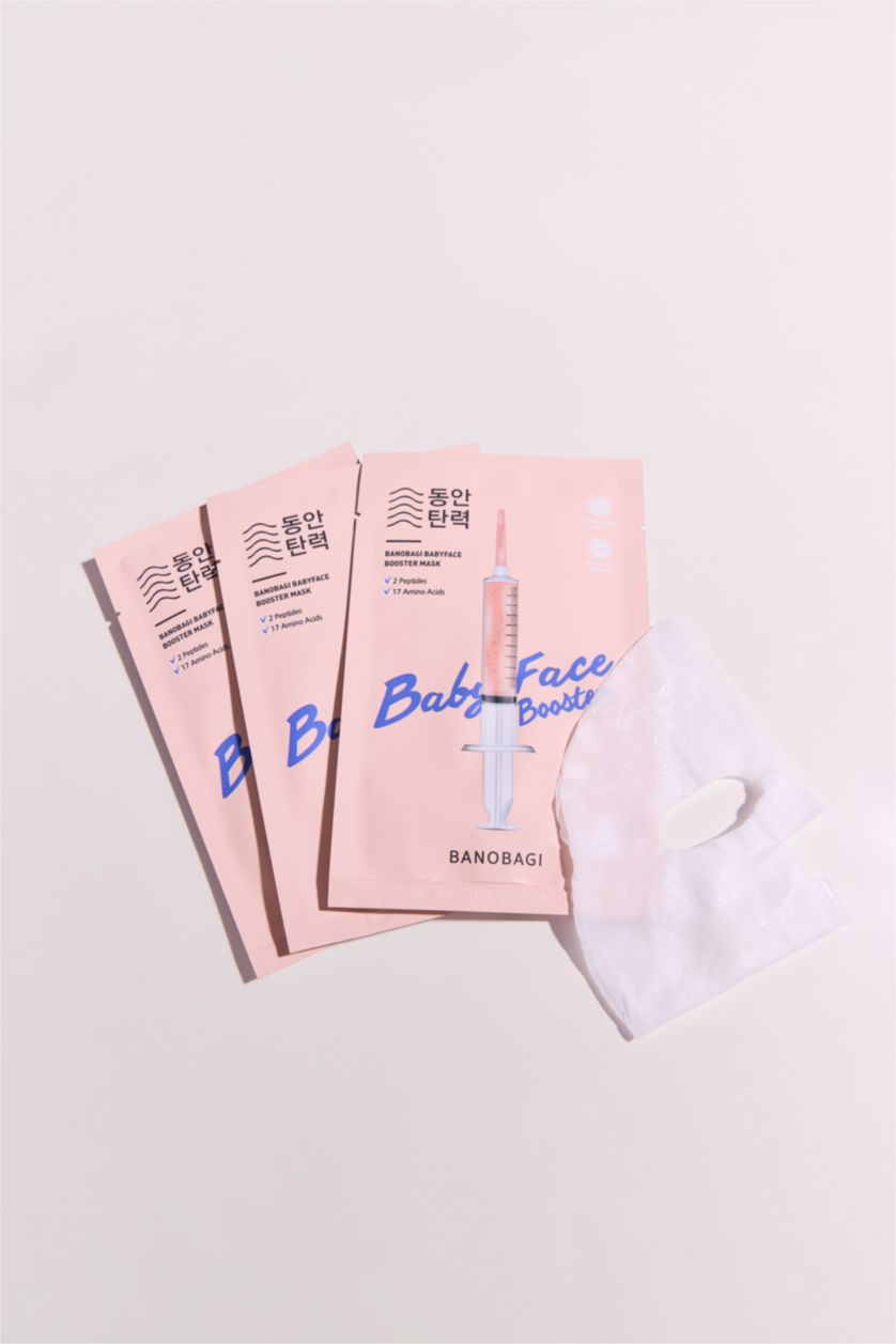 Kadın Pembe Banobagi Booster Line Baby Face Injection Mask 10ml – Cilt Yenileyici & Elastikiyet Artırıcı Yüz Maskesi