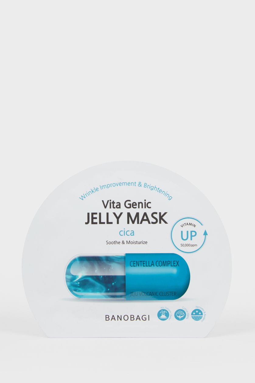Kadın Açık Mavi Banobagi Cilt Yatıştırıcı Jel Maske 10ml – Vita Genic Cica Onarıcı & Kızarıklık Karşıtı Maske