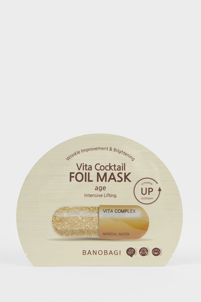 Kadın Altın Banobagi Vita Cocktail Foil Anti-Aging Mask 10ml – Yaşlanma Karşıtı & Canlandırıcı Folyo Yüz Maskesi