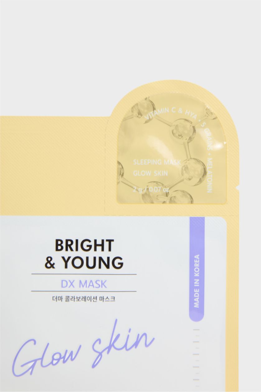 Kadın Açık Sarı Banobagi DX Bright Young Glow Skin Mask 10ml – Cilt Parlaklığı & Canlandırıcı Maske