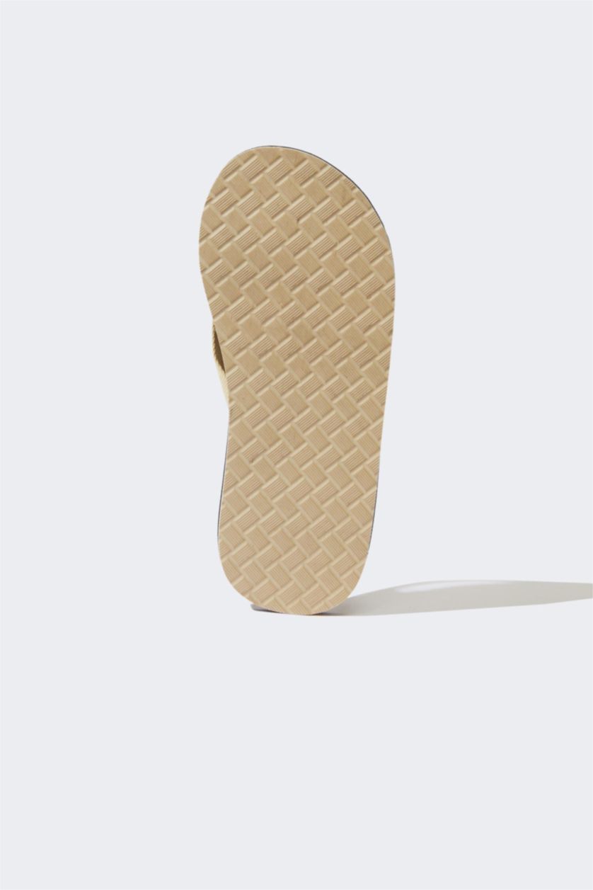 Kadın Altın Kadın Düz Taban Parmak Arası Terlik