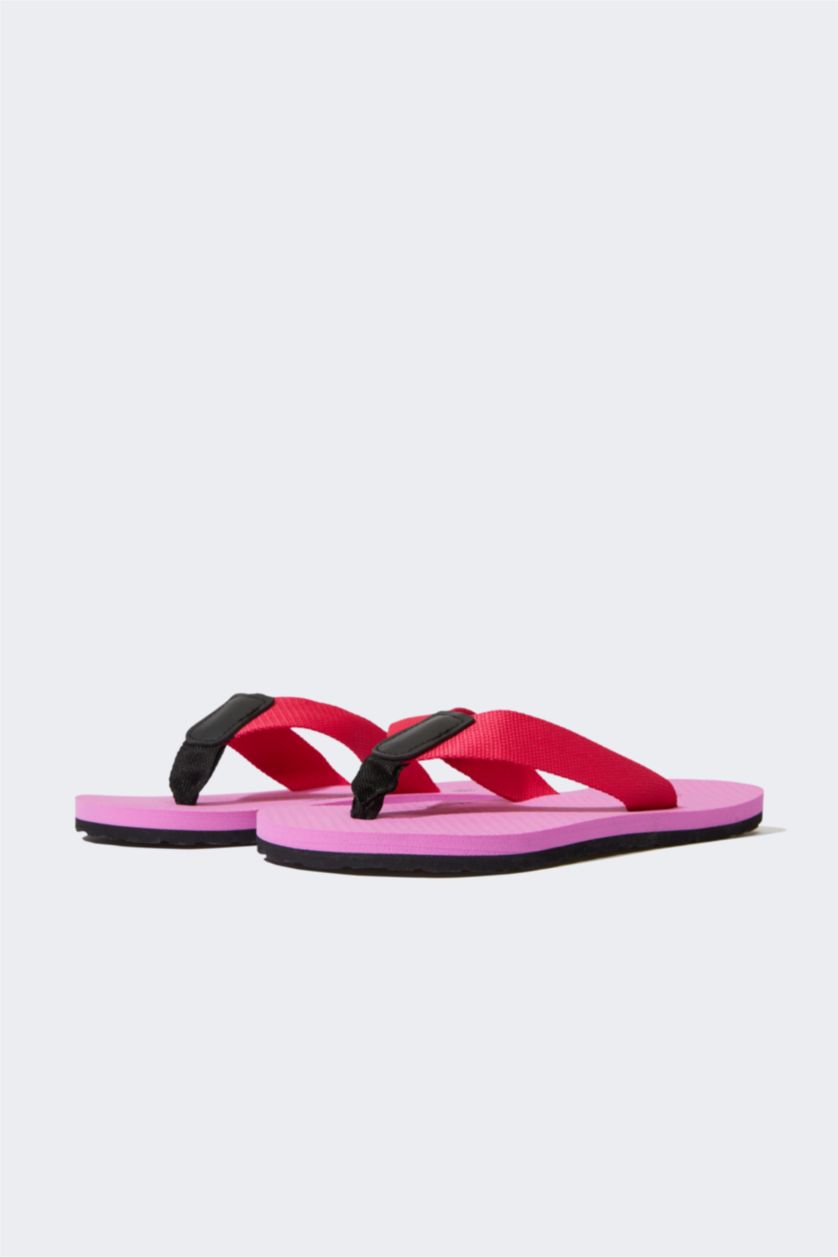 Kadın Koyu Pembe Kadın Düz Taban Parmak Arası Terlik