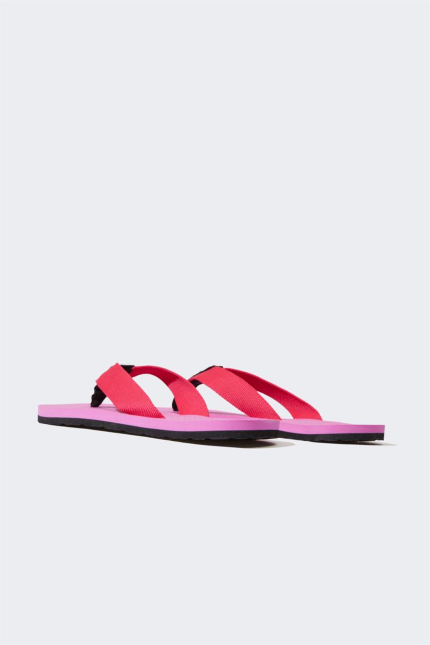 Kadın Koyu Pembe Kadın Düz Taban Parmak Arası Terlik