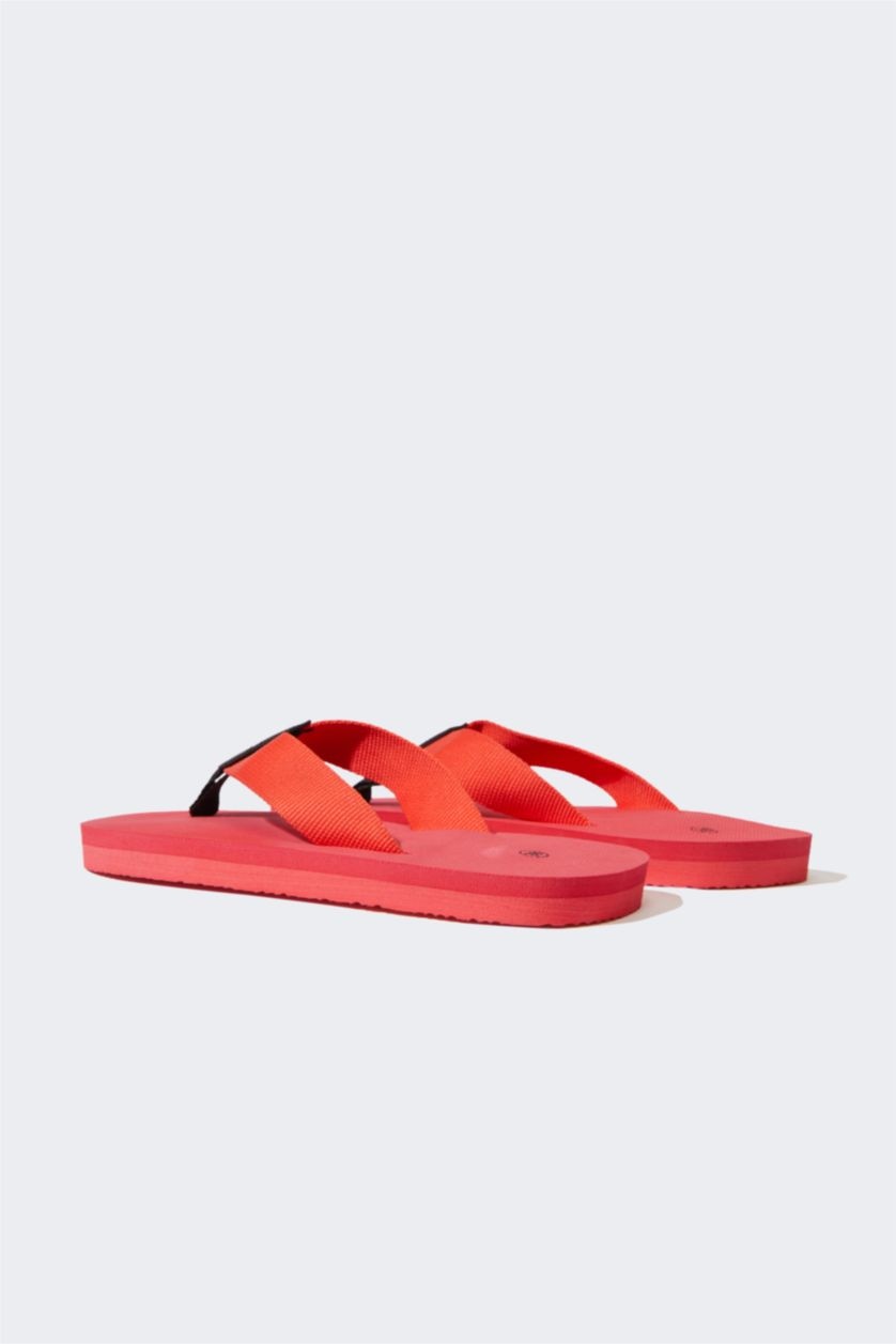 Kadın Kırmızı Kadın Düz Taban Parmak Arası Terlik