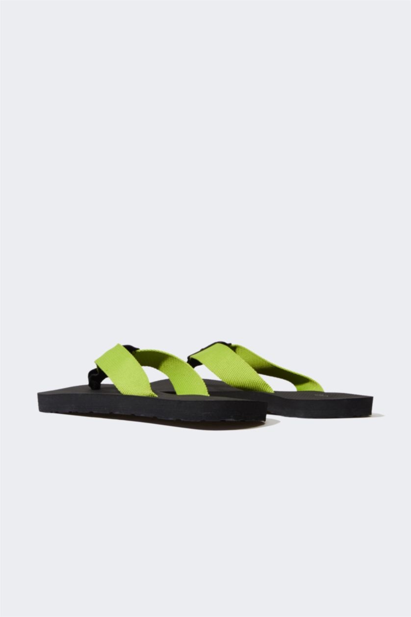 Kadın Sarı Kadın Düz Taban Parmak Arası Terlik