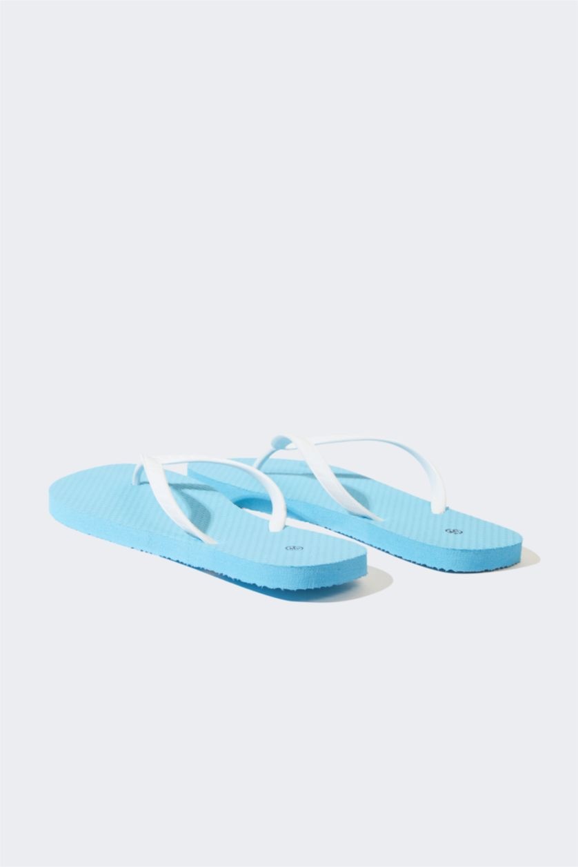 Kadın Açık Mavi Kadın Düz Taban Parmak Arası Terlik