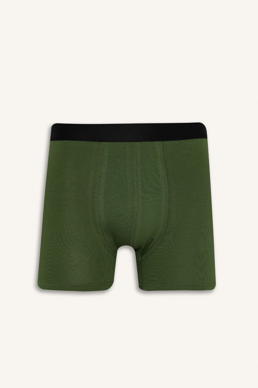 Erkek Sarı Regular Fit 3'lü Boxer