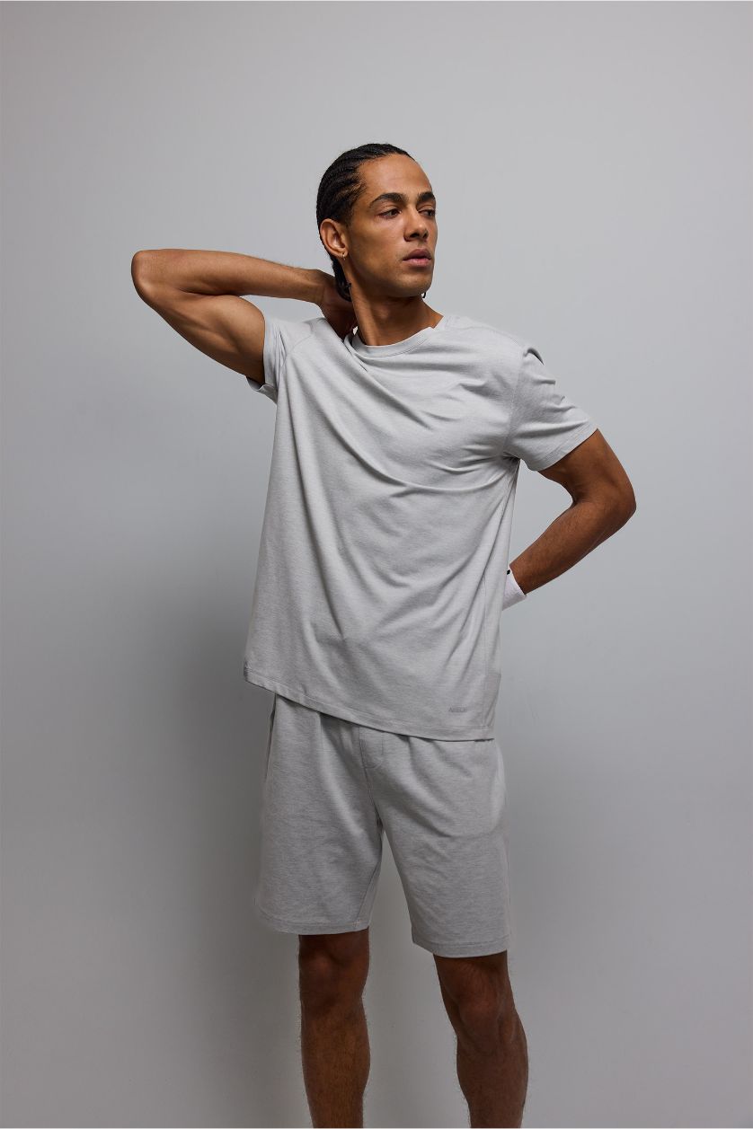 MAN Light Grey Standard Fit Crew Neck Sports T-Shirt