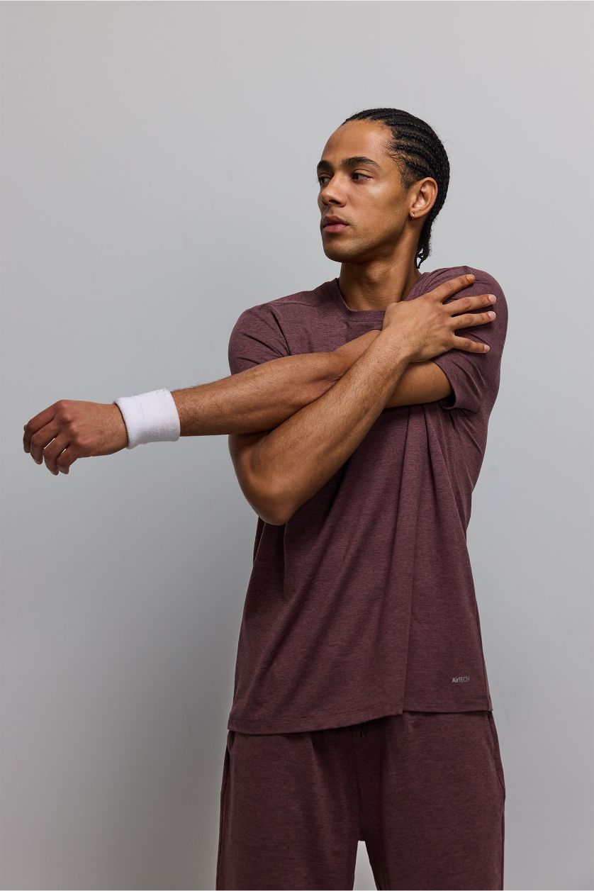 MAN Açık Mor Standard Fit Crew Neck Sports T-Shirt