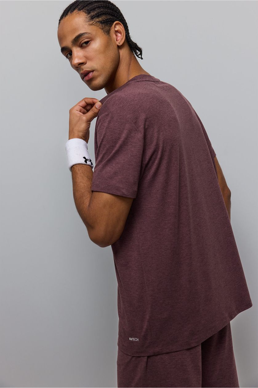 MAN Açık Mor Standard Fit Crew Neck Sports T-Shirt