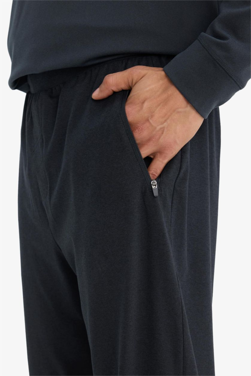 رجال أنثرا سروال رياضي قماش رقيق قصة عادية