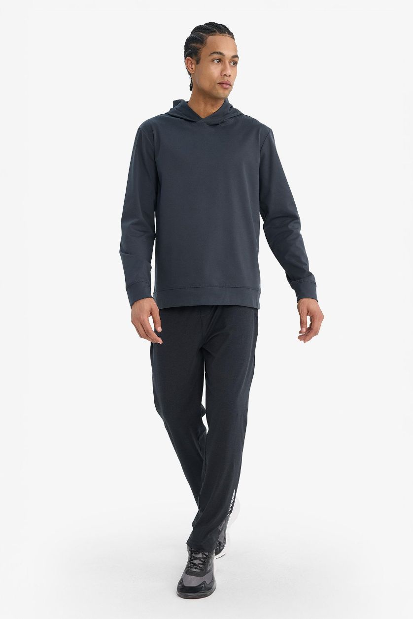 رجال أنثرا سويت شيرت قصة عادية بغطاء للرأس