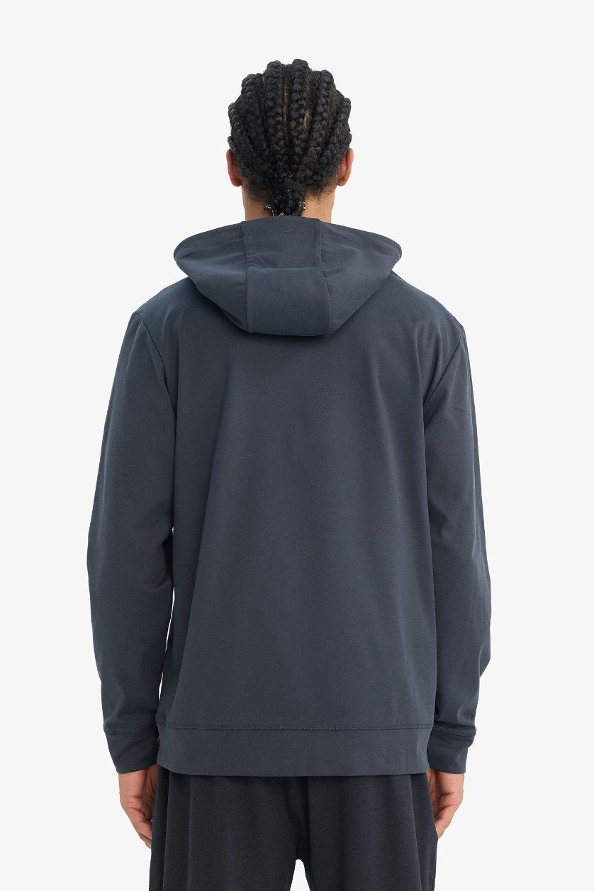 رجال أنثرا سويت شيرت قصة عادية بغطاء للرأس