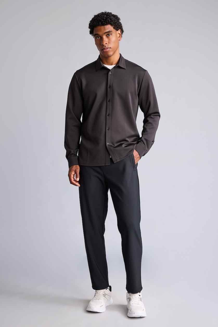 HOMME Noir Pantalon Coupe standard
