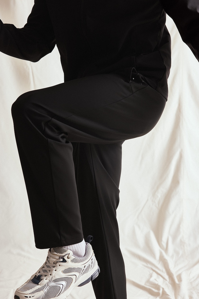 MAN Black Standard Fit Trousers