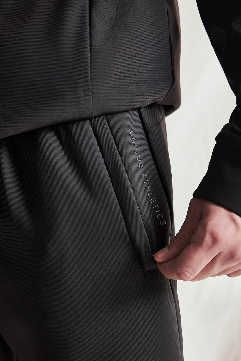 MAN Black Standard Fit Trousers