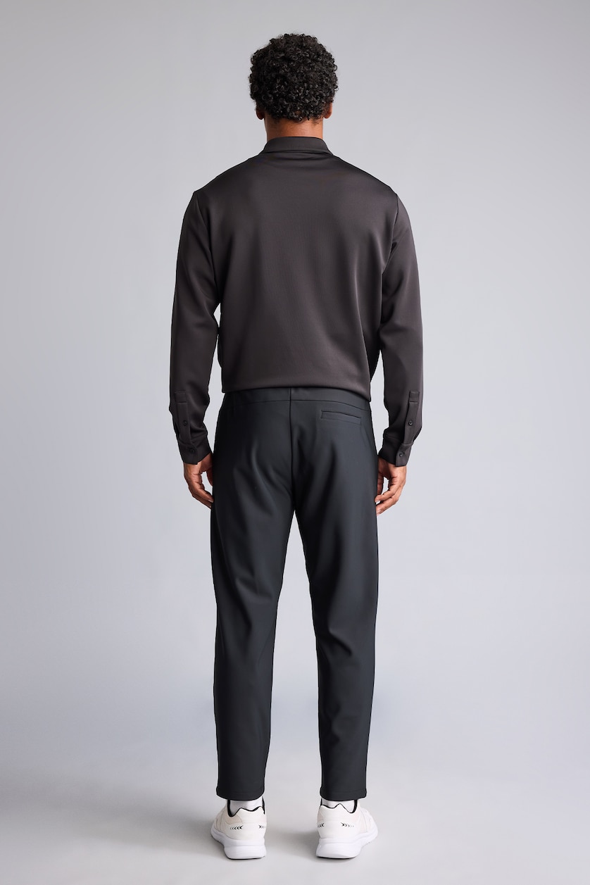 HOMME Noir Pantalon Coupe standard