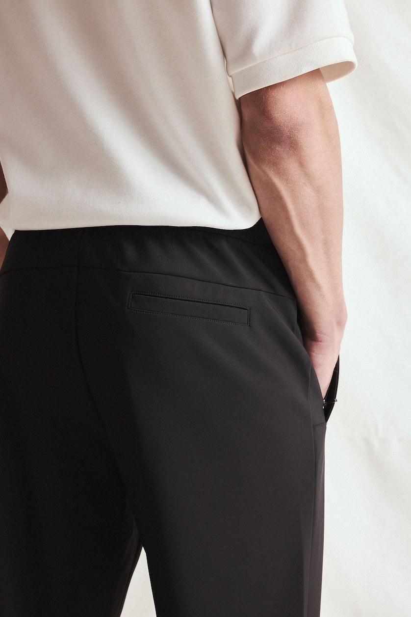 MAN Black Standard Fit Trousers