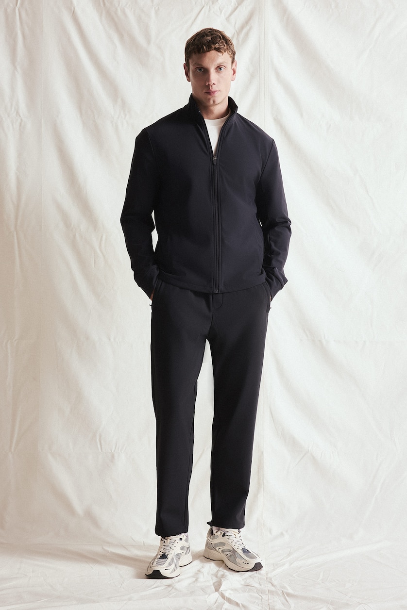 MESHKUJ NAVY Standard Fit Trousers