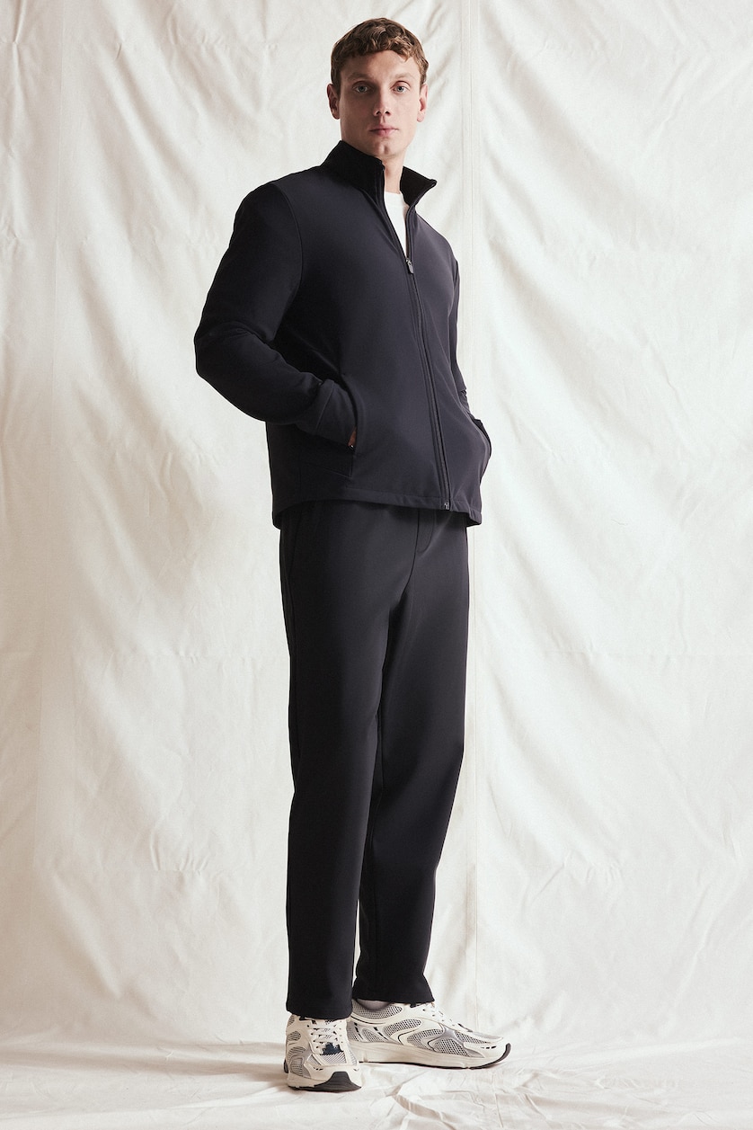 MESHKUJ NAVY Standard Fit Trousers