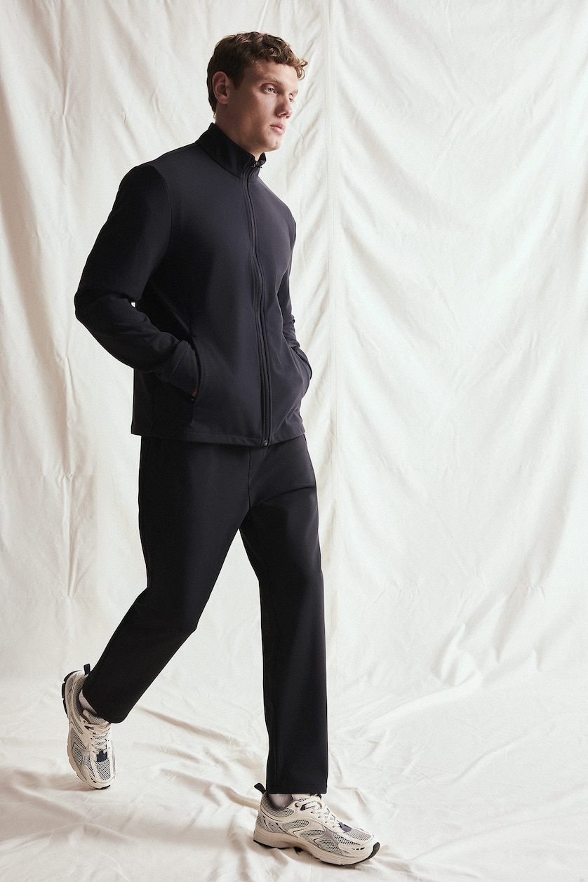 MESHKUJ NAVY Standard Fit Trousers