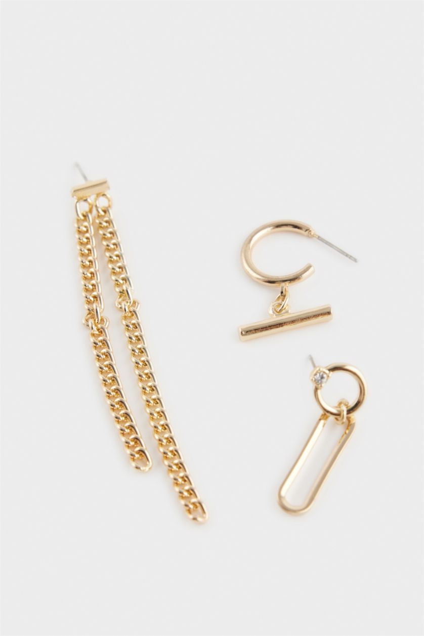 Kadın Altın Kadın 6'lı Gold Küpe