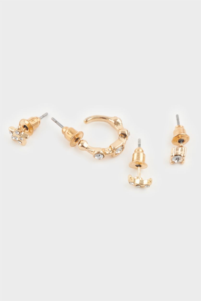 Kadın Altın Kadın 8'li Gold Küpe