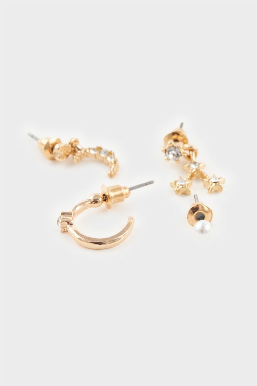 Kadın Altın Kadın 8'li Gold Küpe