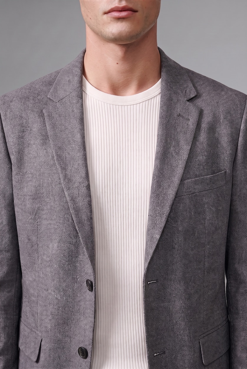 MAN Anthracite Melange Slim Fit Blazer