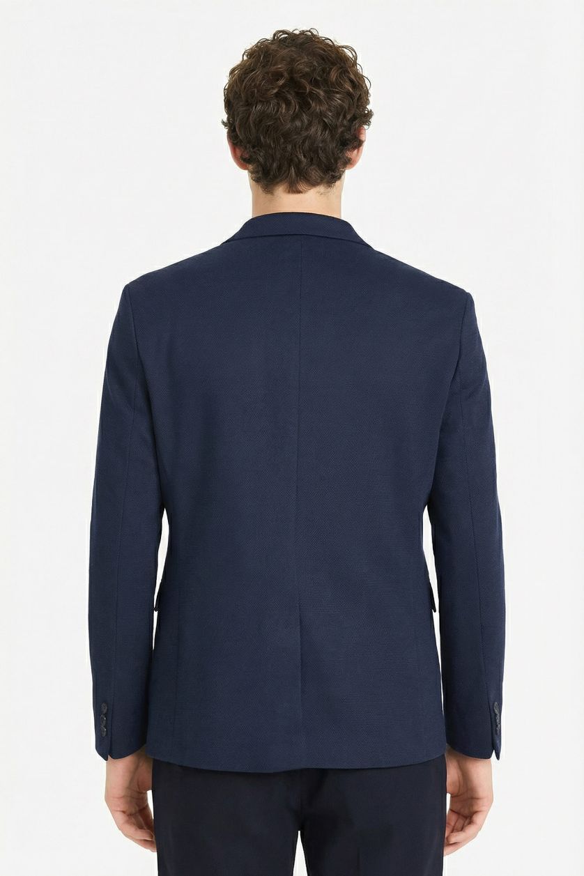MAN NAVY Slim Fit Cotton Blazer