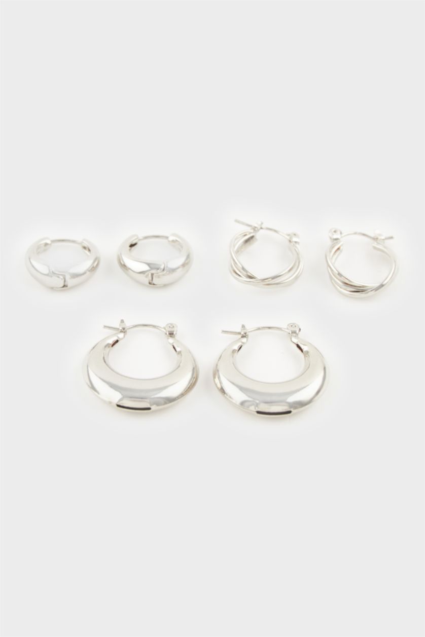 WOMAN Gümüş 3 piece Earring