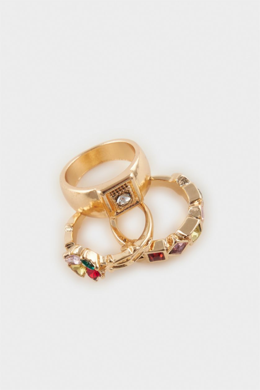 Kadın Altın Kadın 5'li Gold Yüzük