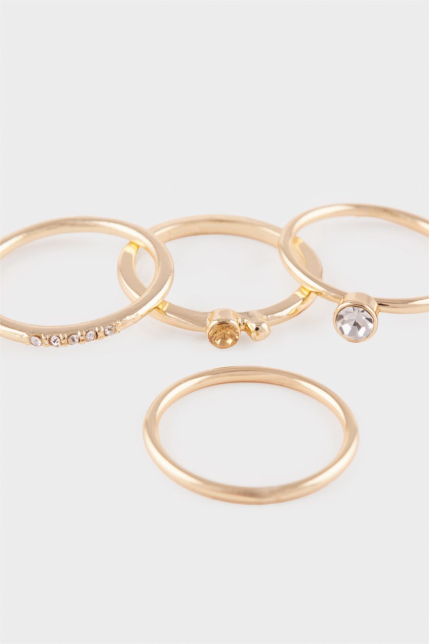 Kadın Altın Kadın 8'li Gold Yüzük