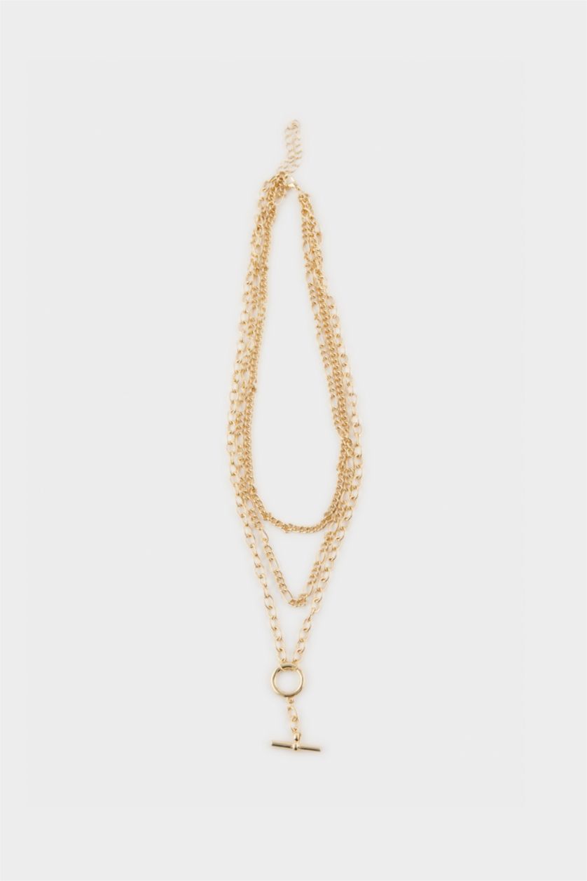 Kadın Altın Kadın 3'lü Gold Kolye