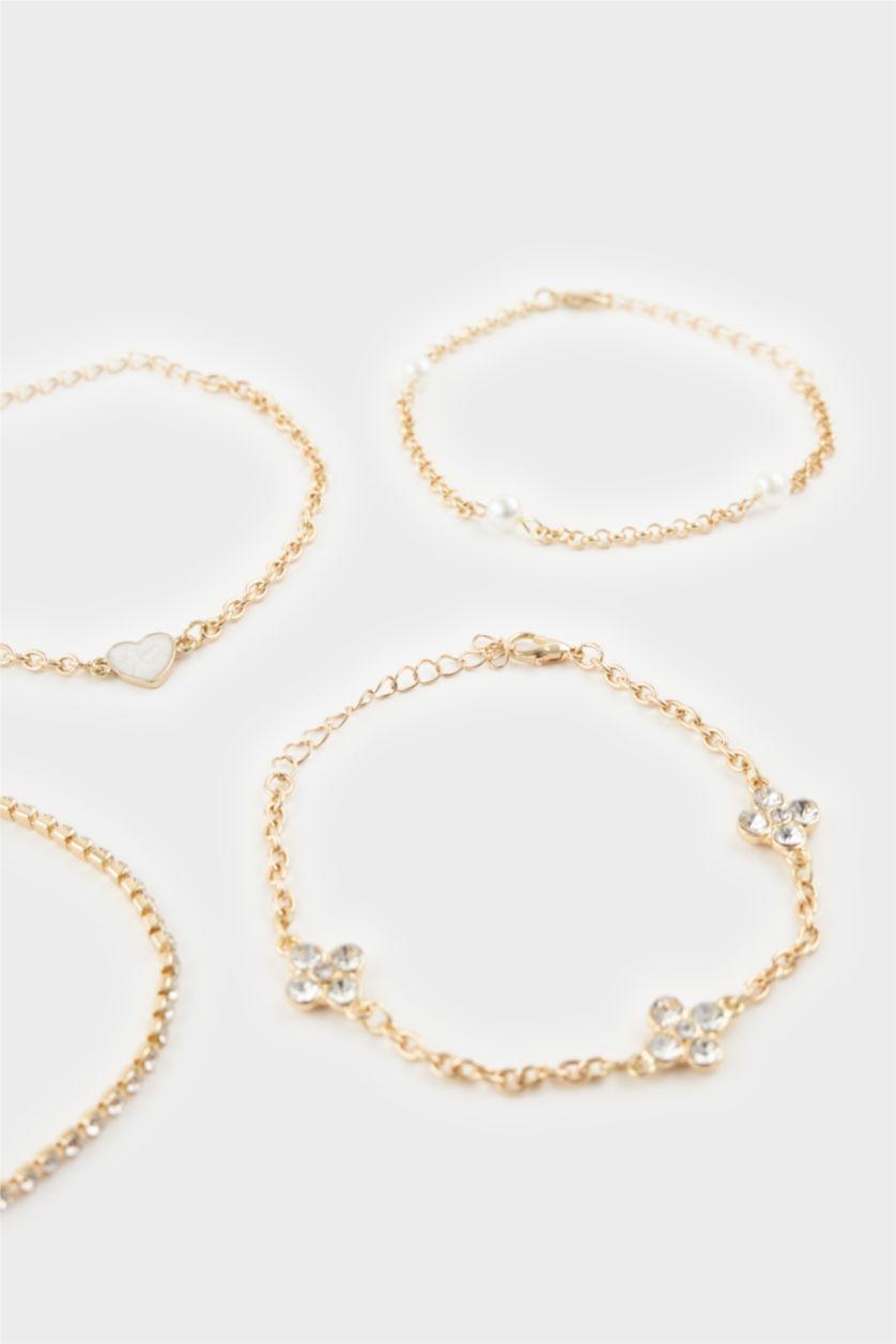 FEMME Altın Lot de 5 Bracelets dorés pour femme