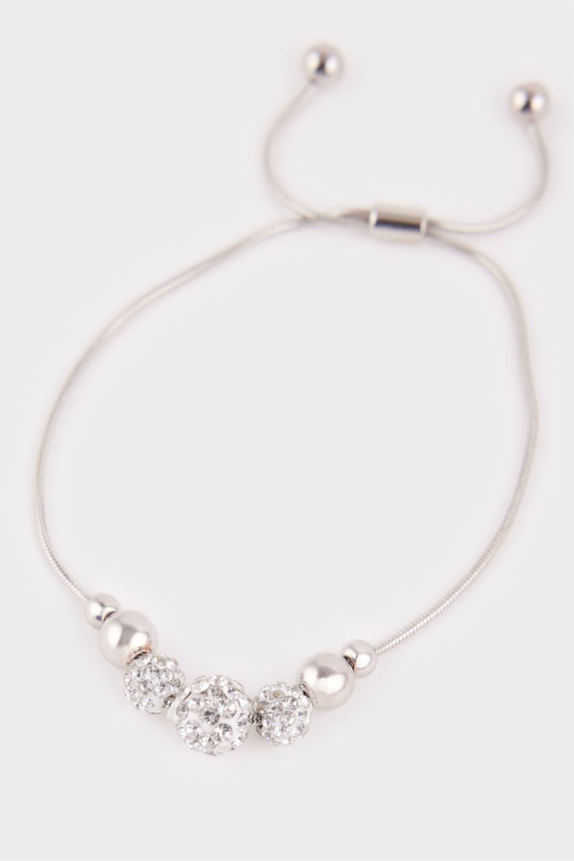 Kadın Gümüş Kadın Silver 2'li Asansörlü Ayarlanabilir Bileklik