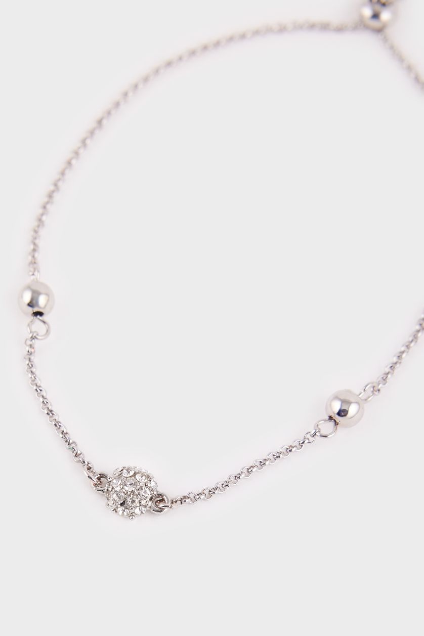 Kadın Gümüş Kadın Silver 2'li Asansörlü Ayarlanabilir Bileklik