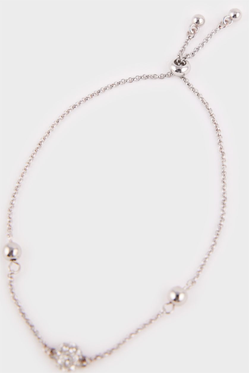 Kadın Gümüş Kadın Silver 2'li Asansörlü Ayarlanabilir Bileklik