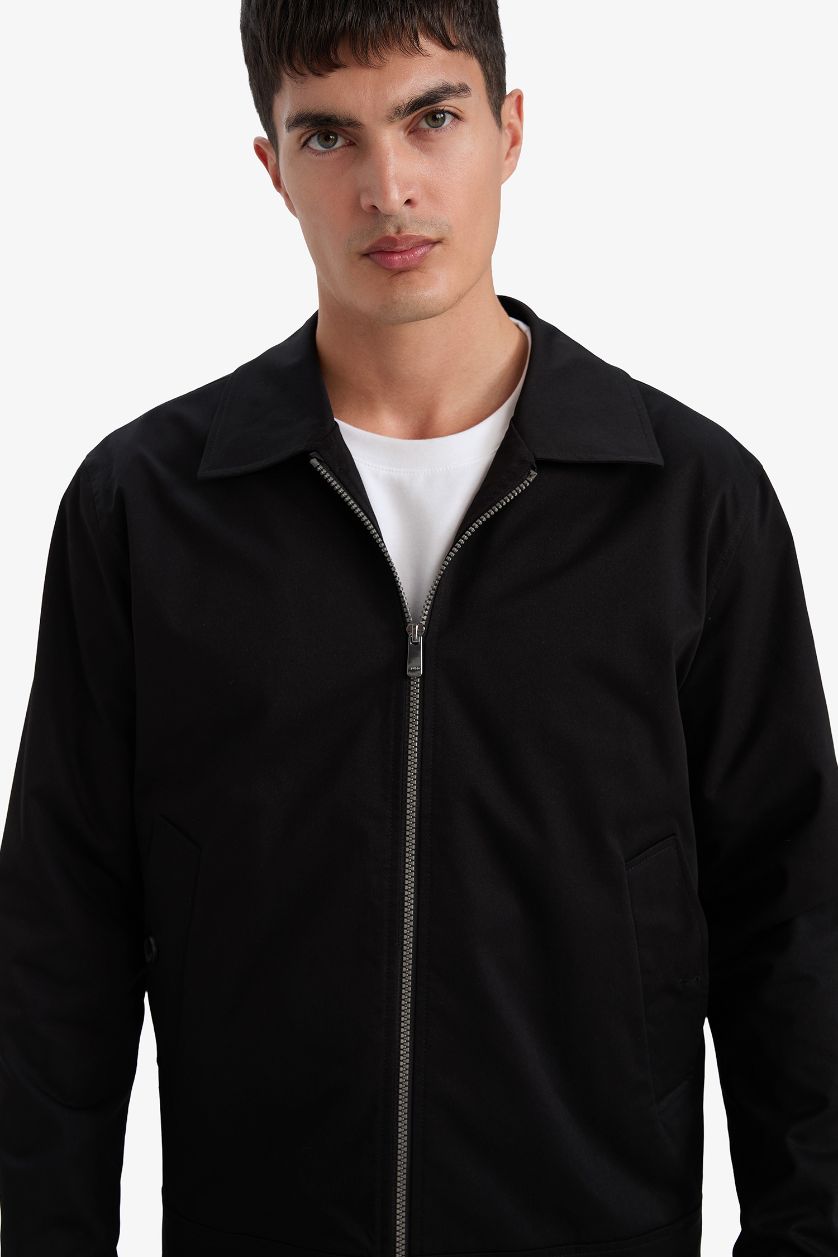 Мужчины Черный Куртка стандартного кроя для мужчин