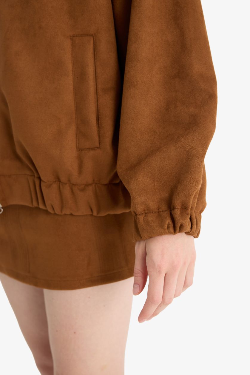 Kadın Kahve Süet Ceket