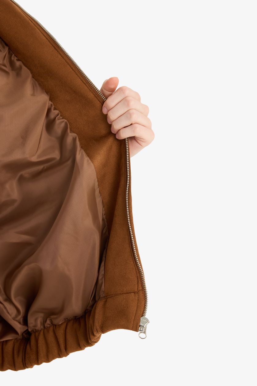 Kadın Kahve Süet Ceket