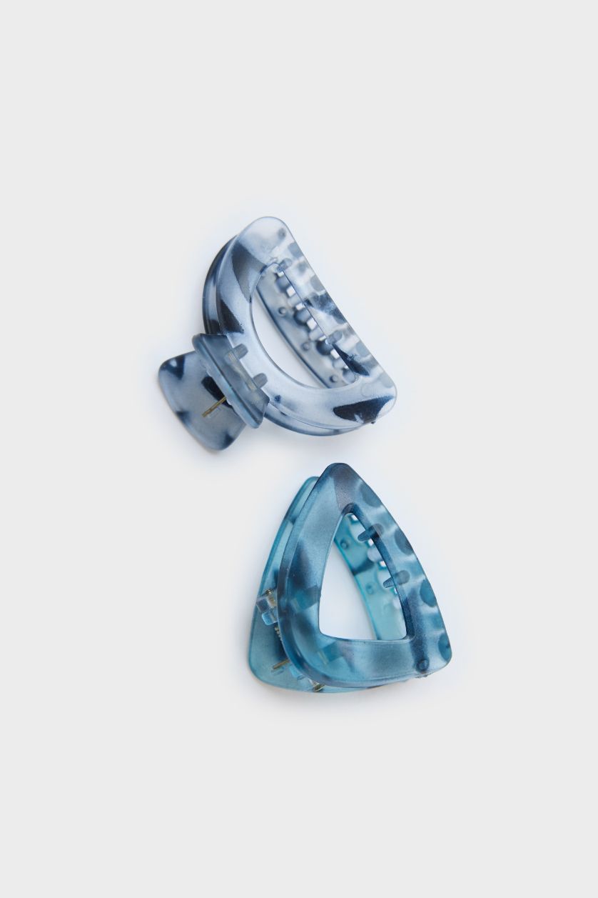 WOMAN Blue Woman 4 piece Golden Hair Clip