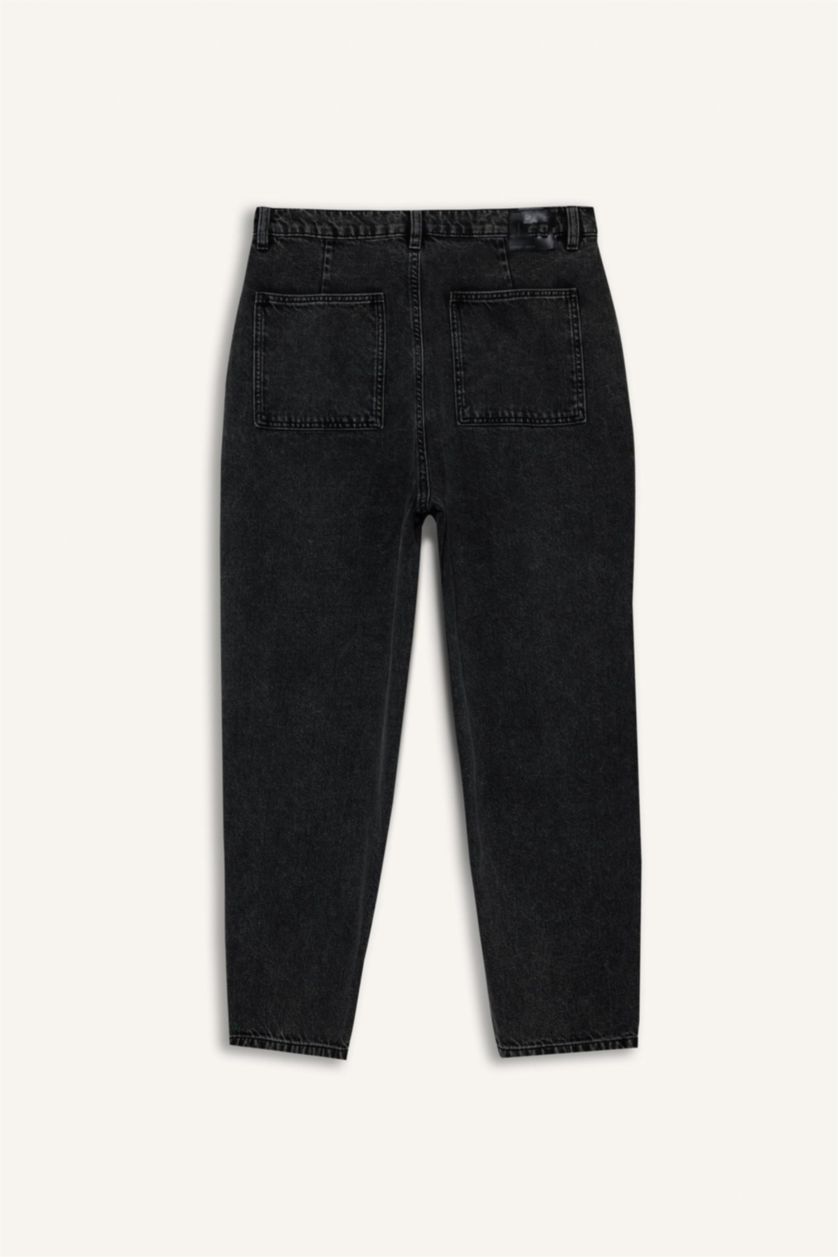 Ерлер Антрацит Balloon Fit кең балақты джинс шалбар