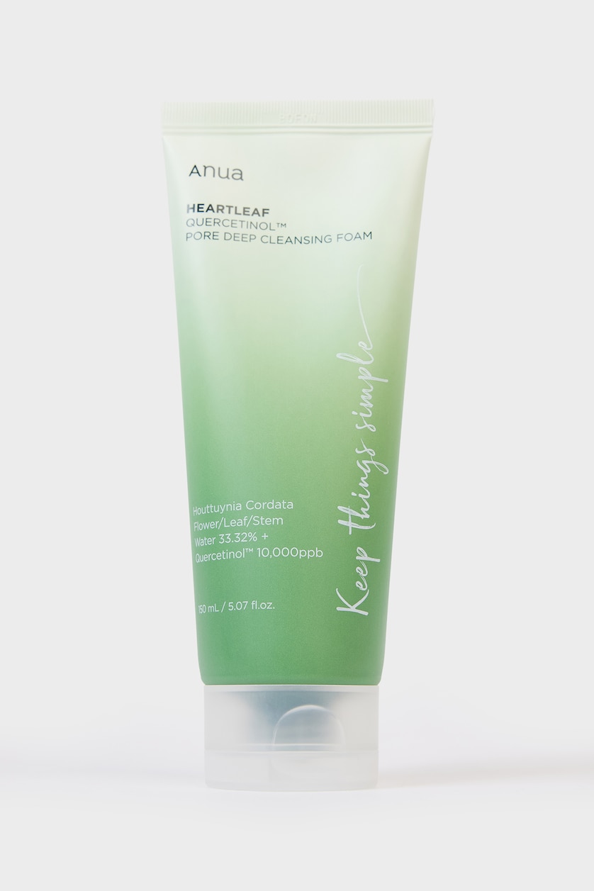 Kadın Yeşil Anua Heartleaf Quercetinol Yüz Yıkama Jeli – Derin Gözenek Temizleyici, Arındırıcı Köpük, Yağlı ve Hassas Ciltler İçin 150ml