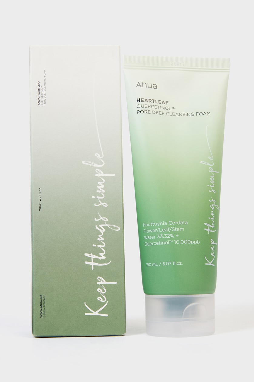 Kadın Yeşil Anua Heartleaf Quercetinol Yüz Yıkama Jeli – Derin Gözenek Temizleyici, Arındırıcı Köpük, Yağlı ve Hassas Ciltler İçin 150ml