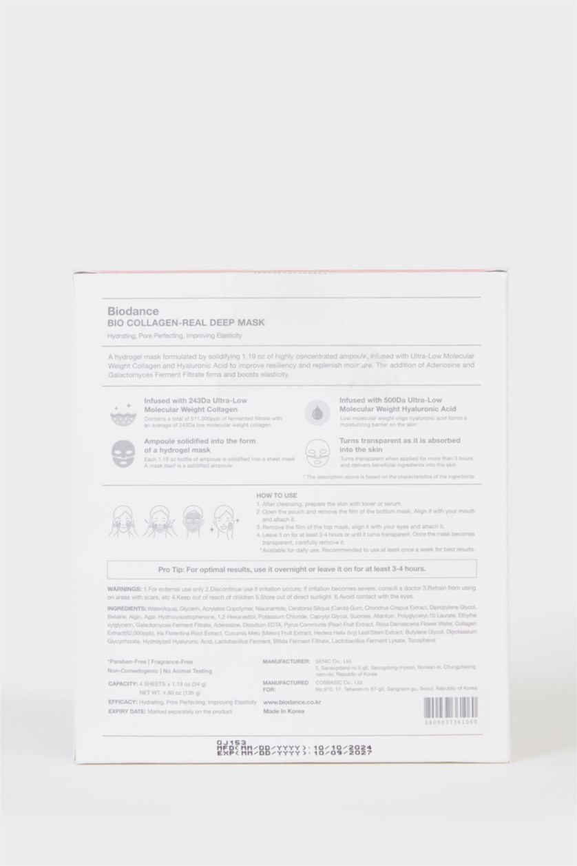 Woman Red Biodance Bio Collagen Real Deep Mask Set – Deep Collagen Repair & Moisturizing Mask 34gr