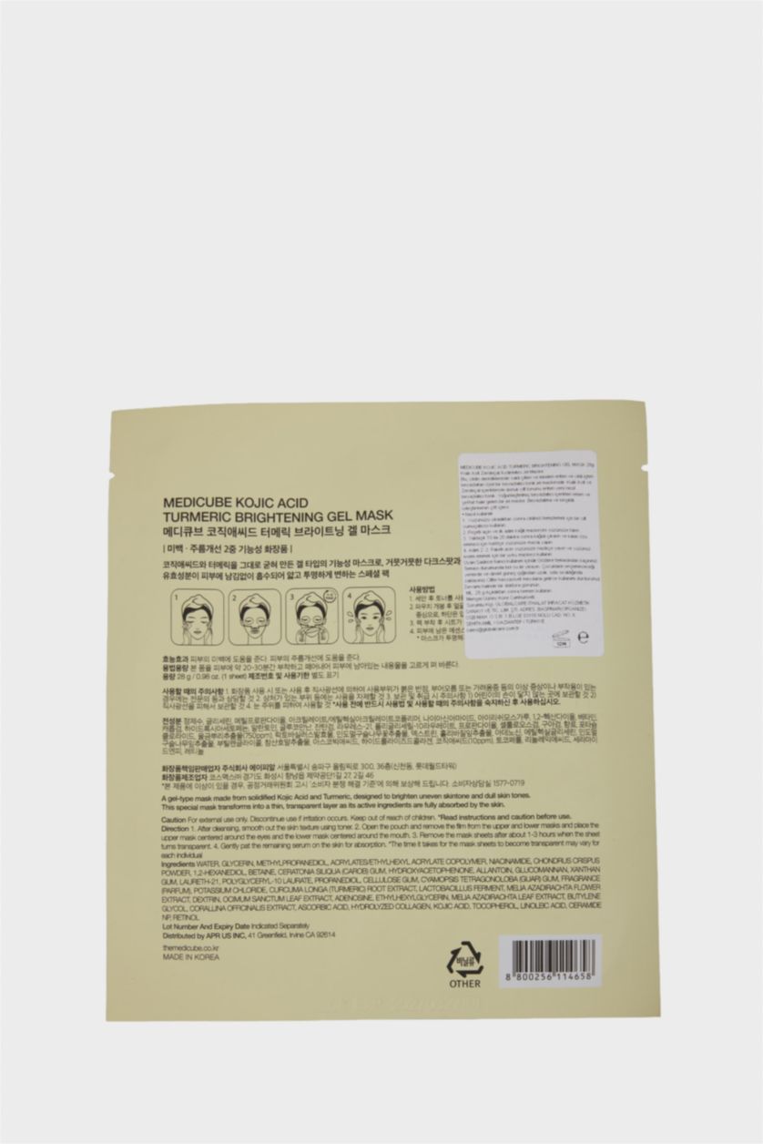 Kadın Açık Sarı Medicube Kojic Acid Turmeric Brightening Jel Maske 28gr