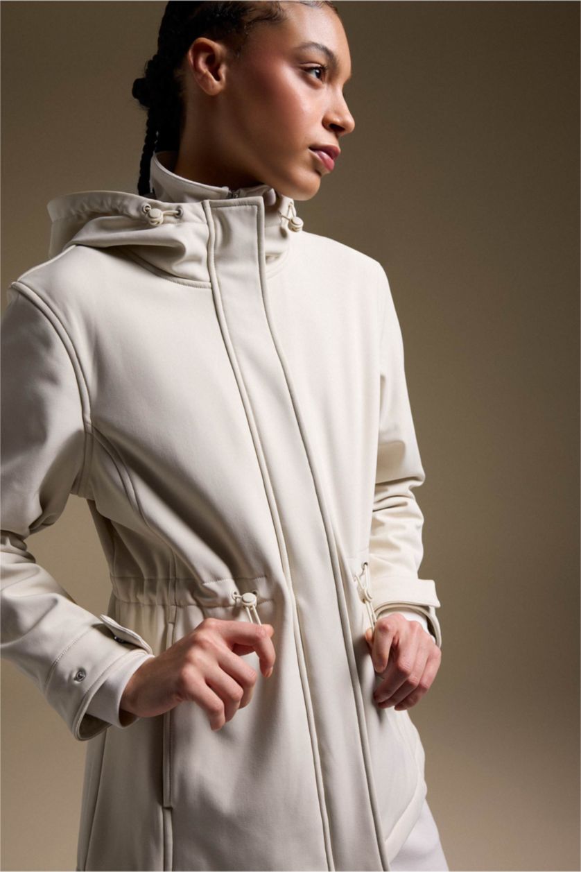 WOMAN Stone Regular Fit Hooded Zippered Waterproof Jacket