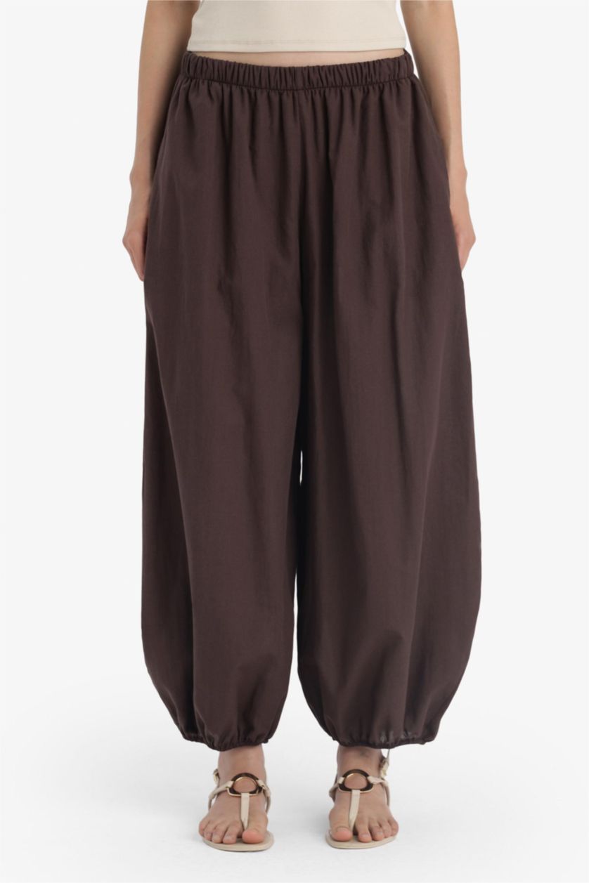 Women Brown Normal Waist Trousers